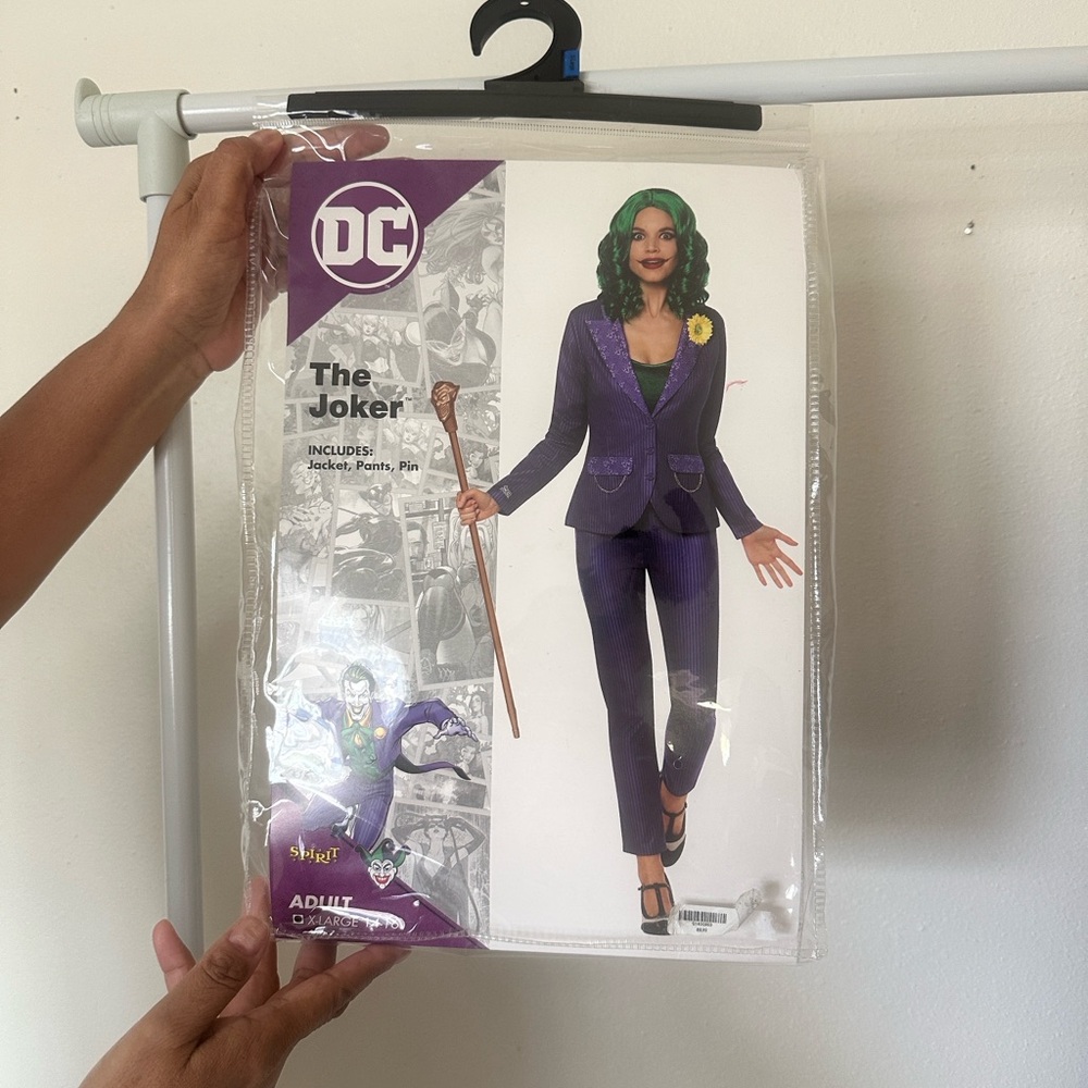 Chic Women's Purple Joker  Pantsuit Costume by Spirit.